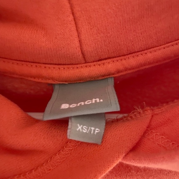 Bench Canada Women XS Coral Orange Hoodie Hooded Sweatshirt Athletic - Picture 6 of 6